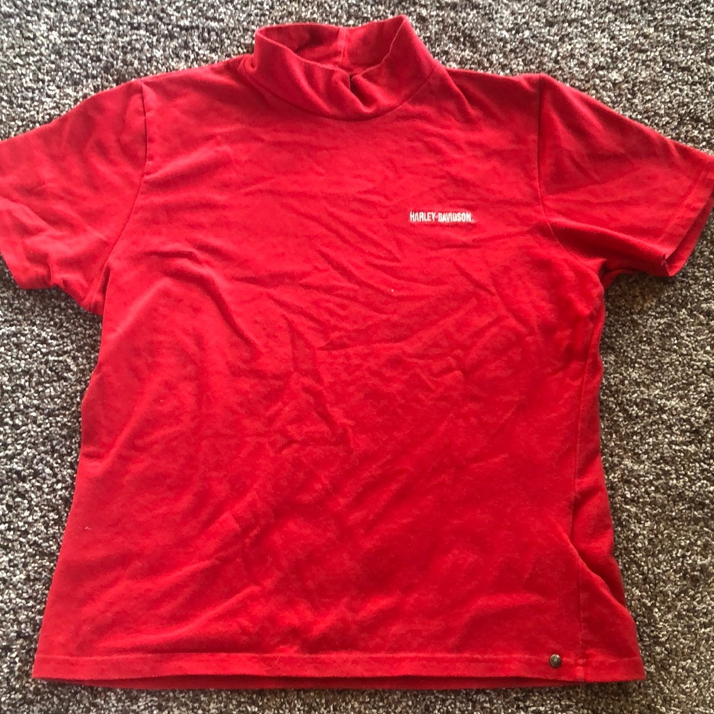 Vintage Harley-Davidson Turtle Neck Top